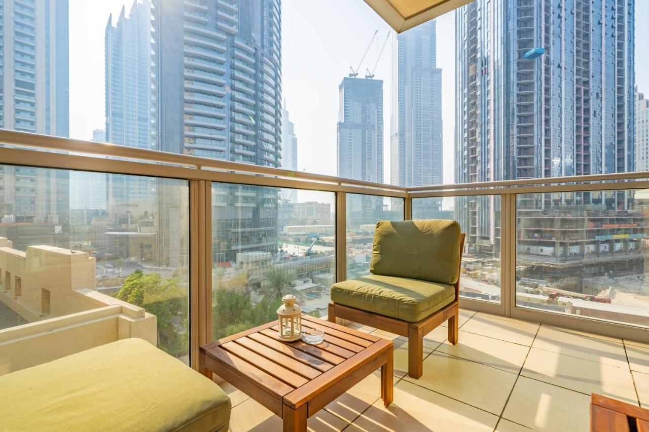 Stylish Apartment With Partial Burj Khalifa View Dubai Exterior photo